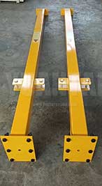 Supporting legs of the small A frame gantry crane 