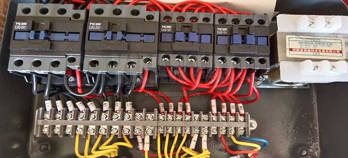 Electrics of 2 ton electric travelling cranes 