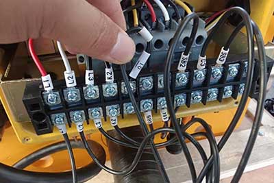 Wiring of bridge crane 5 ton 