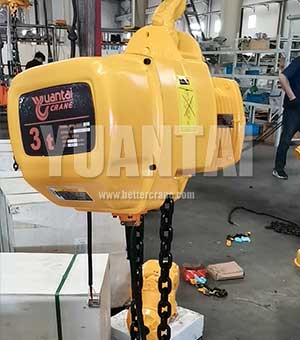  3 ton electric hoist for floor mounted jib crane 