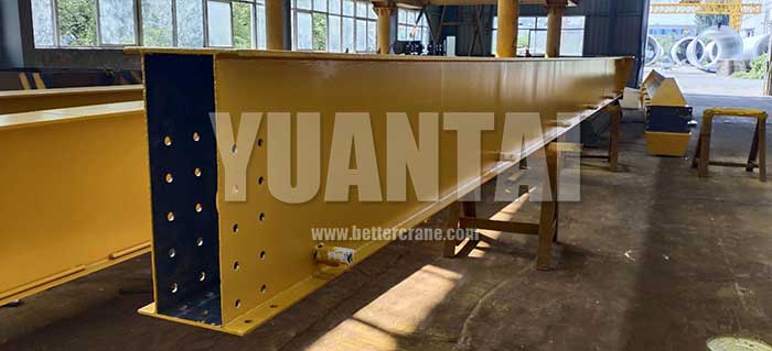 Main girder of top running single girder overhead crane 