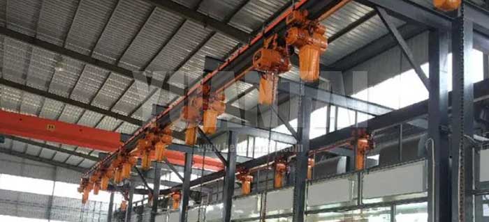 single girder overhead crane for spray room
