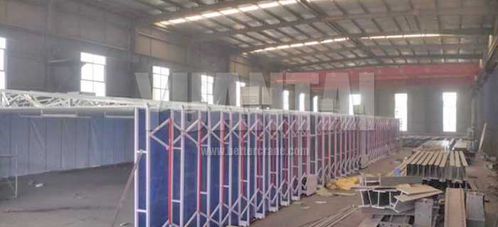 Spray Booth Overhead Cranes with double girder design for sale 