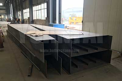 Semi finished gantry crane legs of 25 ton single girder gantry crane 