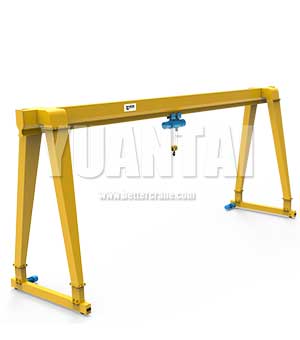 single girder gantry crane 25 ton 3d presentation