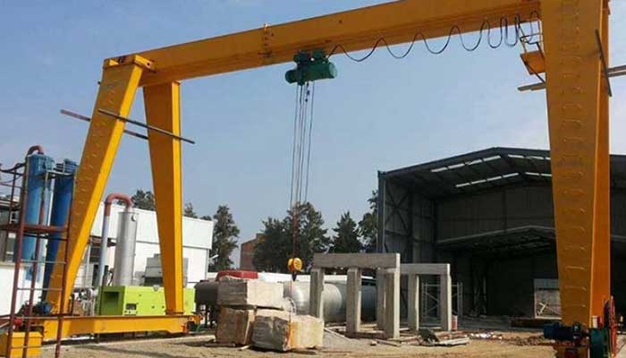 10 ton sigle girder gantry crane for sale Zambia 