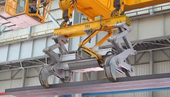 Slab handling overhead crane