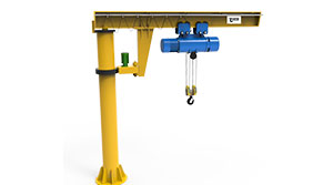 Floor mounted column jib crane 1000kg for UAE