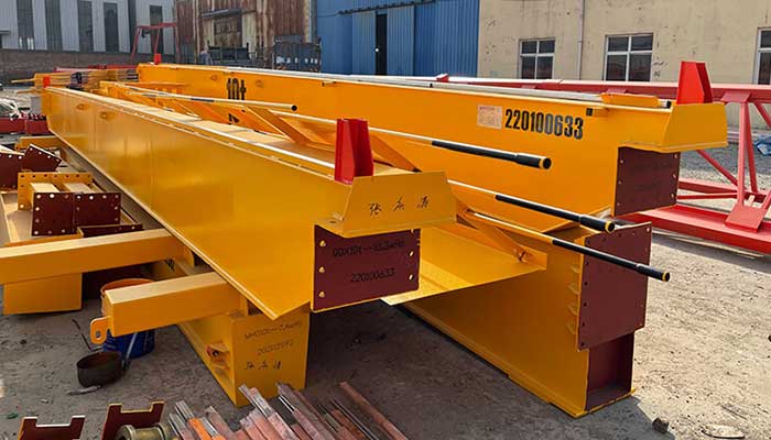   Box girder design of 10 ton double girder overhead crane 