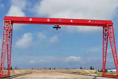 5 ton gantry crane with Chinese style cd/md electric wire rope hoist