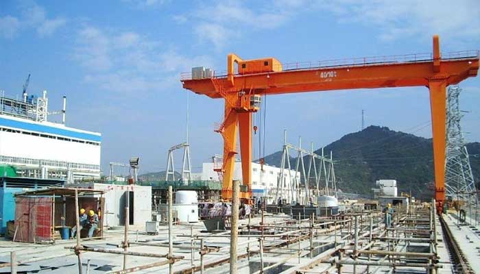 Double girder overhead gantry crane for construction 