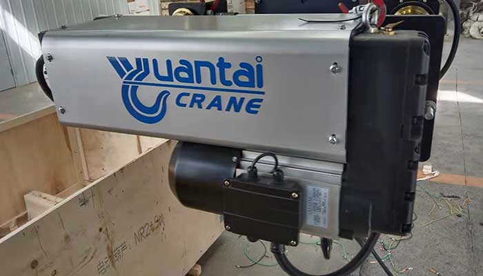 2 ton electric hoists with other overhead crane parts and components for delivery to Malaysia 