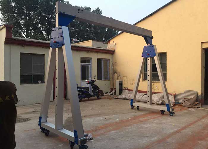 5 ton portable aluminum gantry crane for heavy loads handling 