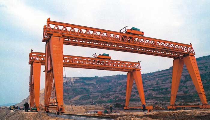 double girder gantry crane 50 ton for construction site 