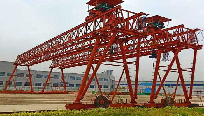 Truss type double girder gantry crane for sale 