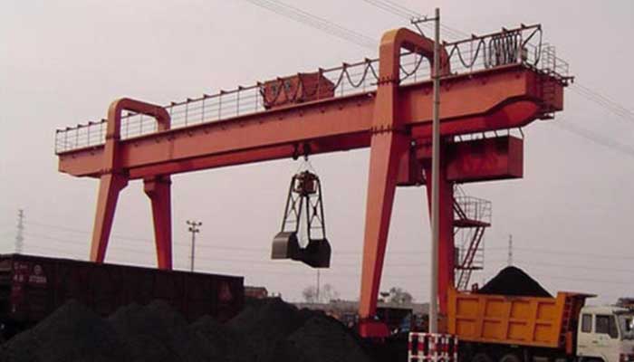 grab bucket mining gantry crane