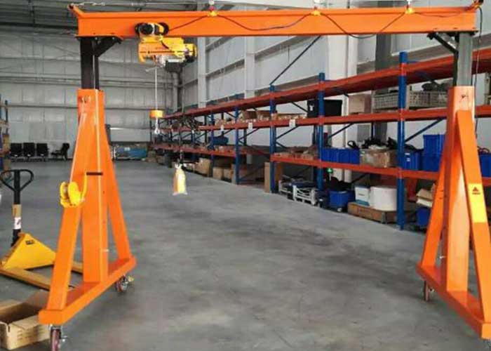 adjustable height manual gantry crane for sale 1 ton, 2 ton , 3 ton