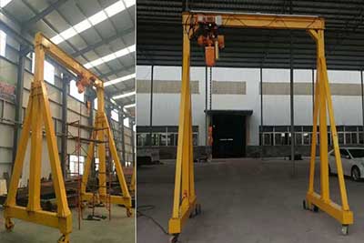 3 Ton Portable Gantry Cranes for Sale Peru, 3000 KG Gantry Crane
