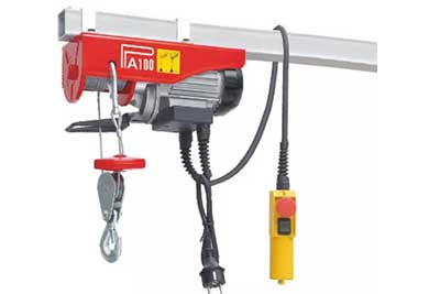 Fixed type single phase electric hoist
