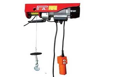 Single phase electric wire rope hoist