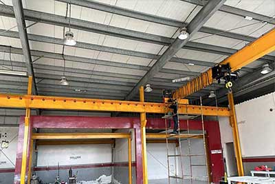 Single Girder Eot Crane 5 Ton for Spare Parts Factory UAE Good Price