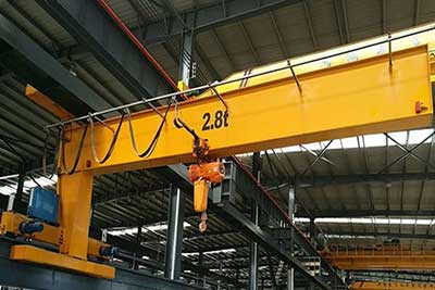 Remote control wall jib crane 