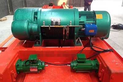Variable speed electric hoist trolley for double girder cranes 3ton to 65 ton