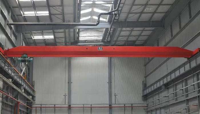 single girder 5 ton overhead crane for steel mill workhsops for general material handling 