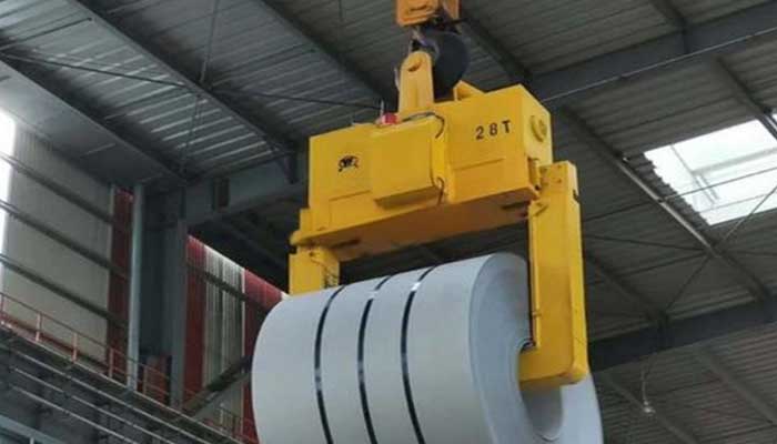 28 ton clamp overhead crane for steel coil handling