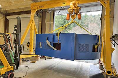 10 Ton Movable Gantry Cranes In Workshop Fabrications for Material Handling