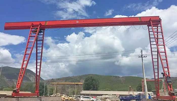 Single Girder Cantilever Gantry Crane with Box girder beam design