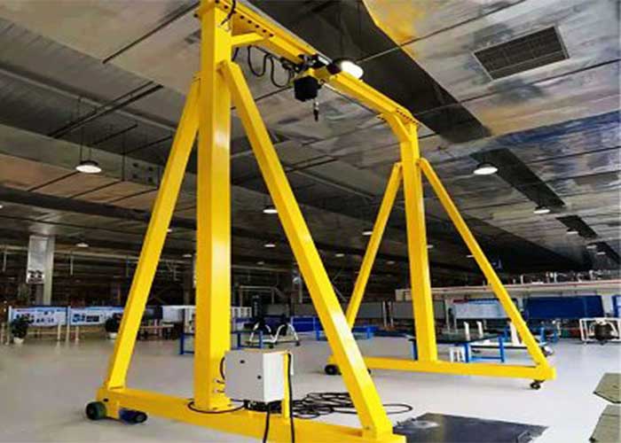 Electric rolling gantry crane design 