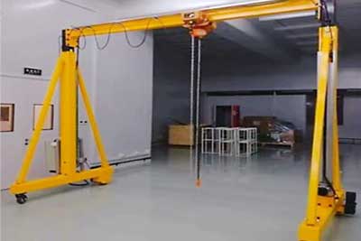 Small Rolling Cranes, Mini Gantry Crane with Manual & Electric Rolling Design