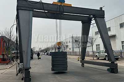 Portable Gantry Crane10 ton, Double Girder Crane Design for Chile