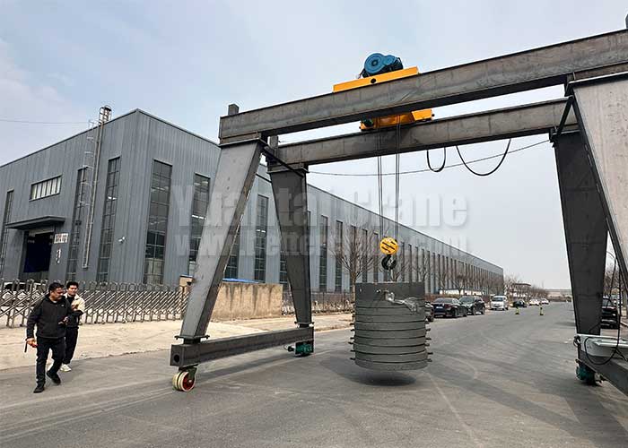 10 ton gantry crane for sale Chile, portable gantry, double girder crane design