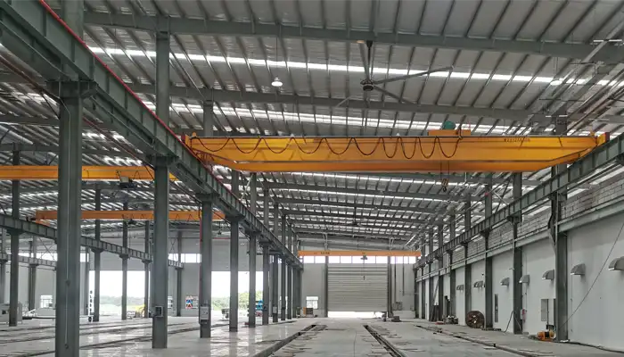 Double girder overhead crane 10 ton for sale plumbing factory 