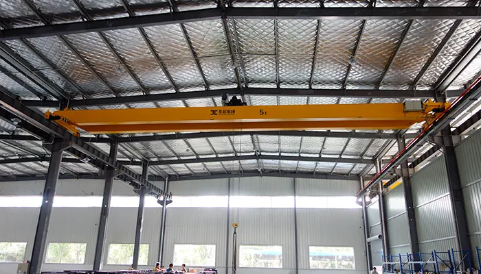 Double girder overhead crane for pellet mill 