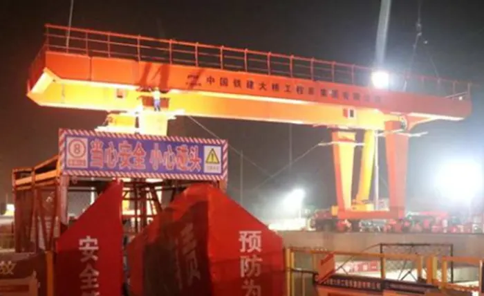 Double girder gantry crane for subway construction in China 