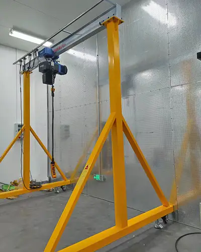 1 ton aluminum beam and steel gantry crane for specialized application for your reference