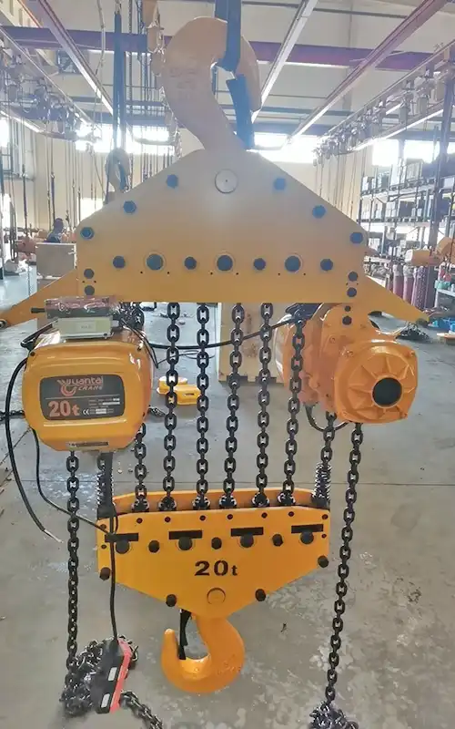 Hook mounted electric chain hoist 20 ton