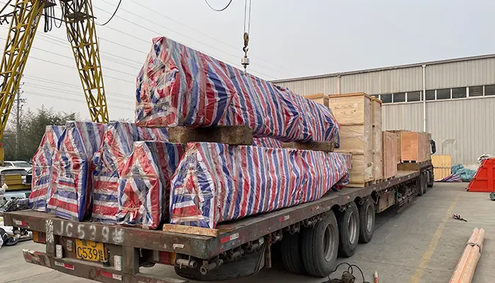 Under running bridge crane delivery