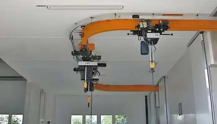 Custom overhead monorail crane system