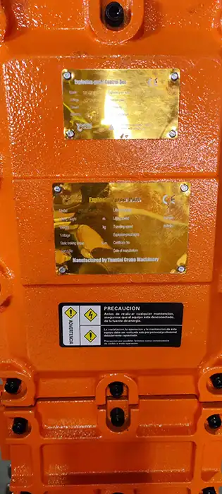 Details of explosion proof electric chain hoist