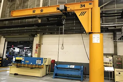 Case Study: Custom 3 Ton Floor Jib Crane for Sale in UAE Steel Factory