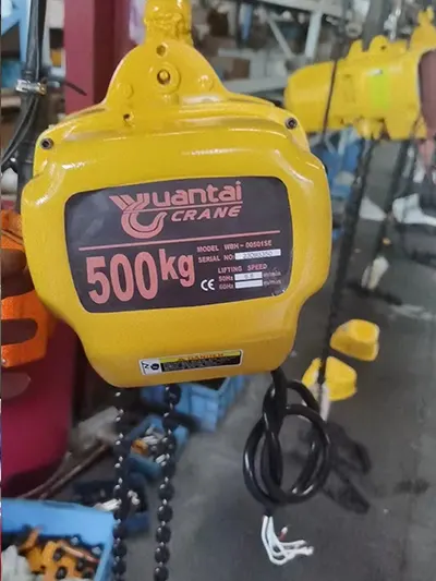 500kg electric chain hoist for the wall jib crane