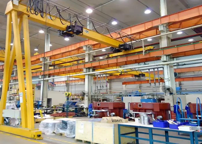 10 ton semi gantry crane with single girder design for your needs