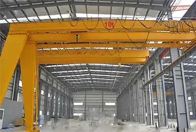 Semi Gantry Crane 10 Ton for Industrial Equipment Handling