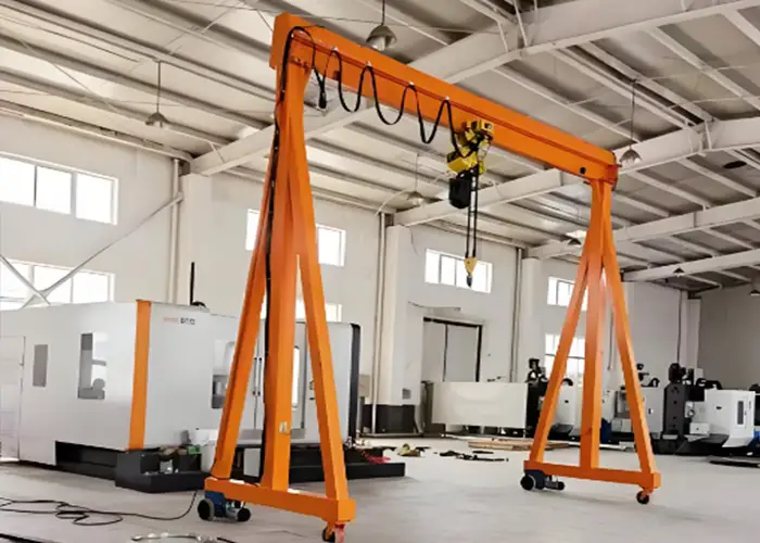Electric motorized roller travelling gantry crane 1 ton 