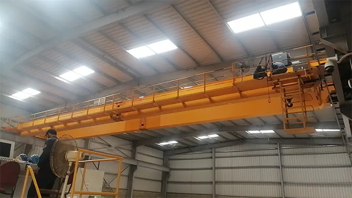 finished installation of Double Girder Overhead Crane with European Style
