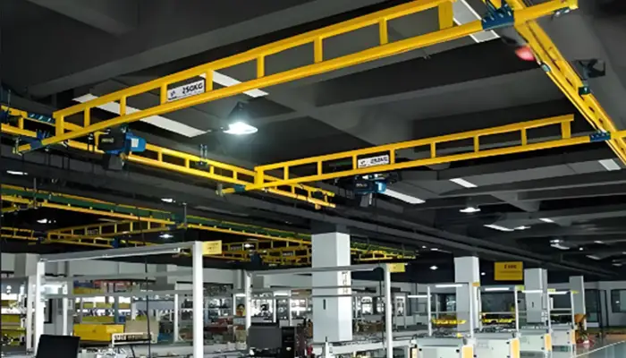 ceiling mounted kbk workstation crane